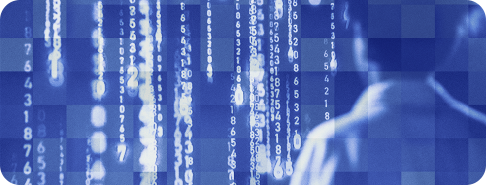 personne observant des lignes de code