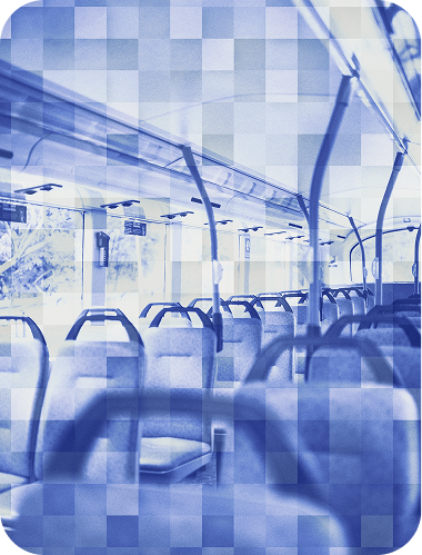 intérieur d'un transport en commun