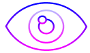 pictogramme oeil violet